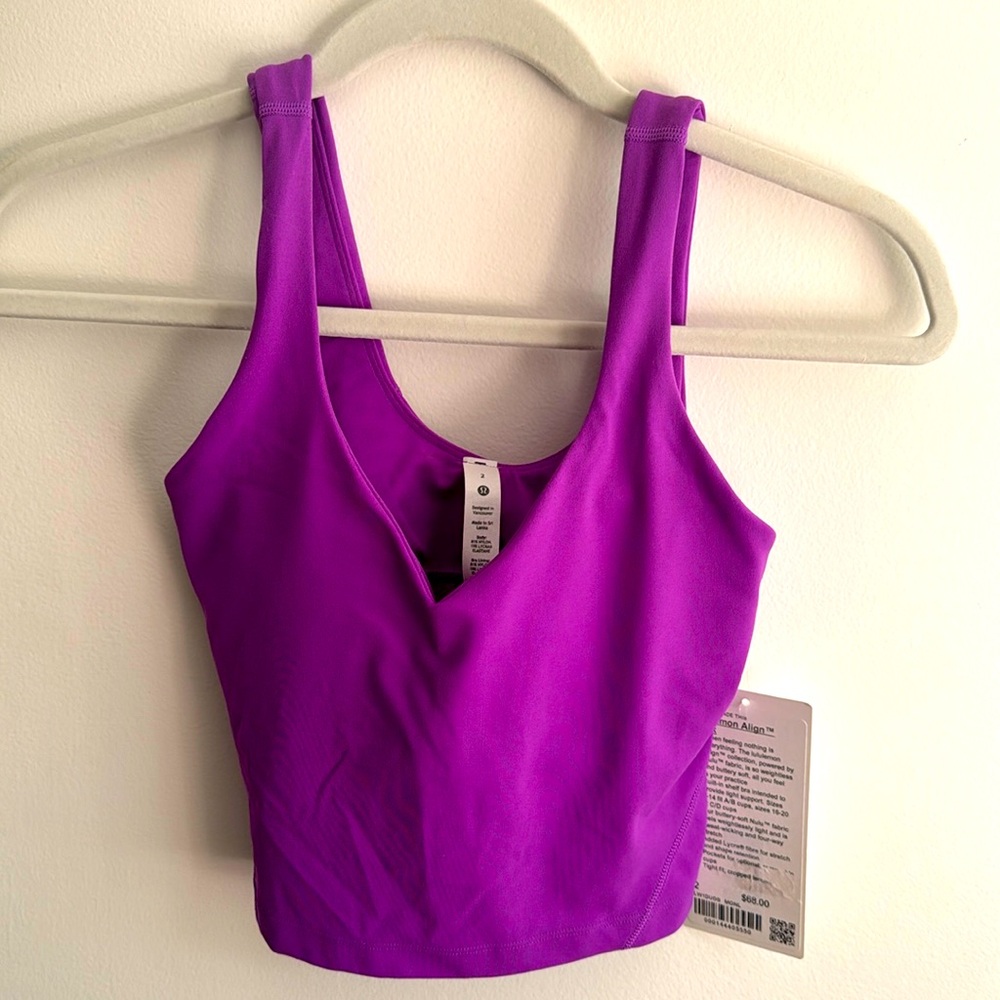 *NEVER WORN* Lululemon Align Tank Discontinued Purple Size 2